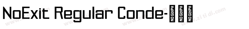 NoExit Regular Conde字体转换